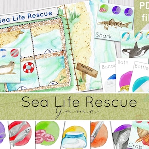 Sea Life Rettung druckbares Spiel