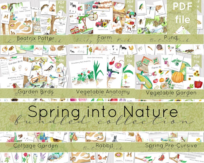 Spring in to Nature Super Saver Bundle 10 resource pack bundle image 1