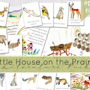 Pacchetto di studio di Little House on the Prairie / Citazioni di Laura Ingalls Wilder / Little House Book Home School Printables / DOWNLOAD DIGITALE
