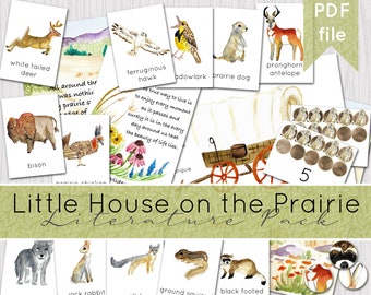 Little House on the Prairie Study Pack | Laura Ingalls Wilder Quotes | Little House Book Home School Printables | DIGITAL DOWNLOAD