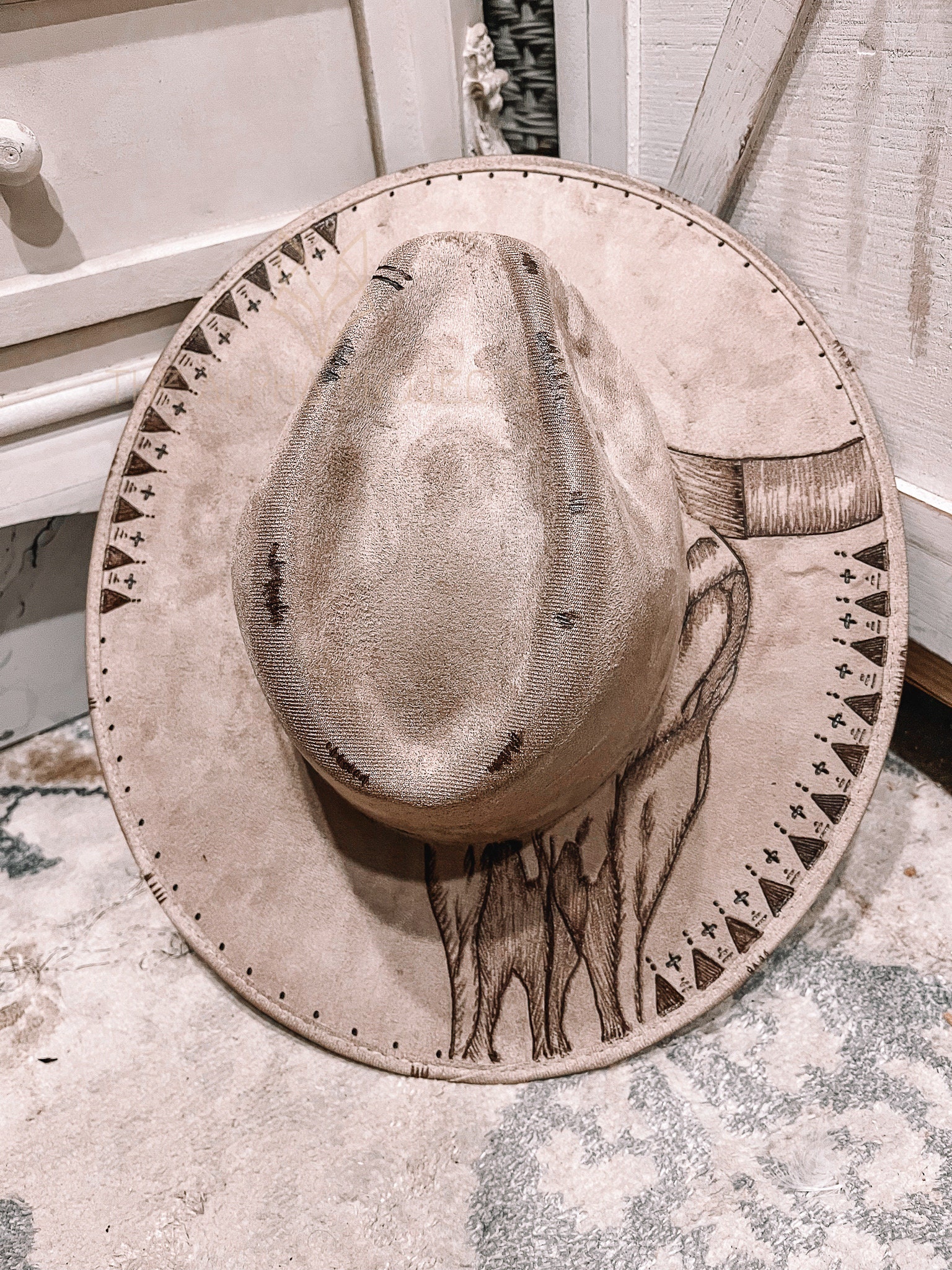 Make Some Thunder - Custom Distressed Fashion Wool Rancher Hat