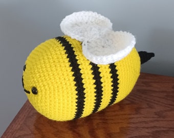 Bubble Bee with Stinger Crochet Pattern Digital File-PDF-Plushie Toy Pattern-Bubble bee Crochet Pattern Toy-Bubble bee Plushie Digital File