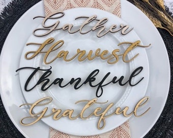 Thanksgiving Place Card, Blessed Place Cards, Thanksgiving Place Setting, Thanksgiving Table Decor, Blessed Place Setting, Fall Decor