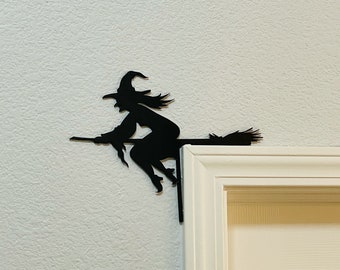 Halloween wicked witch corner decor