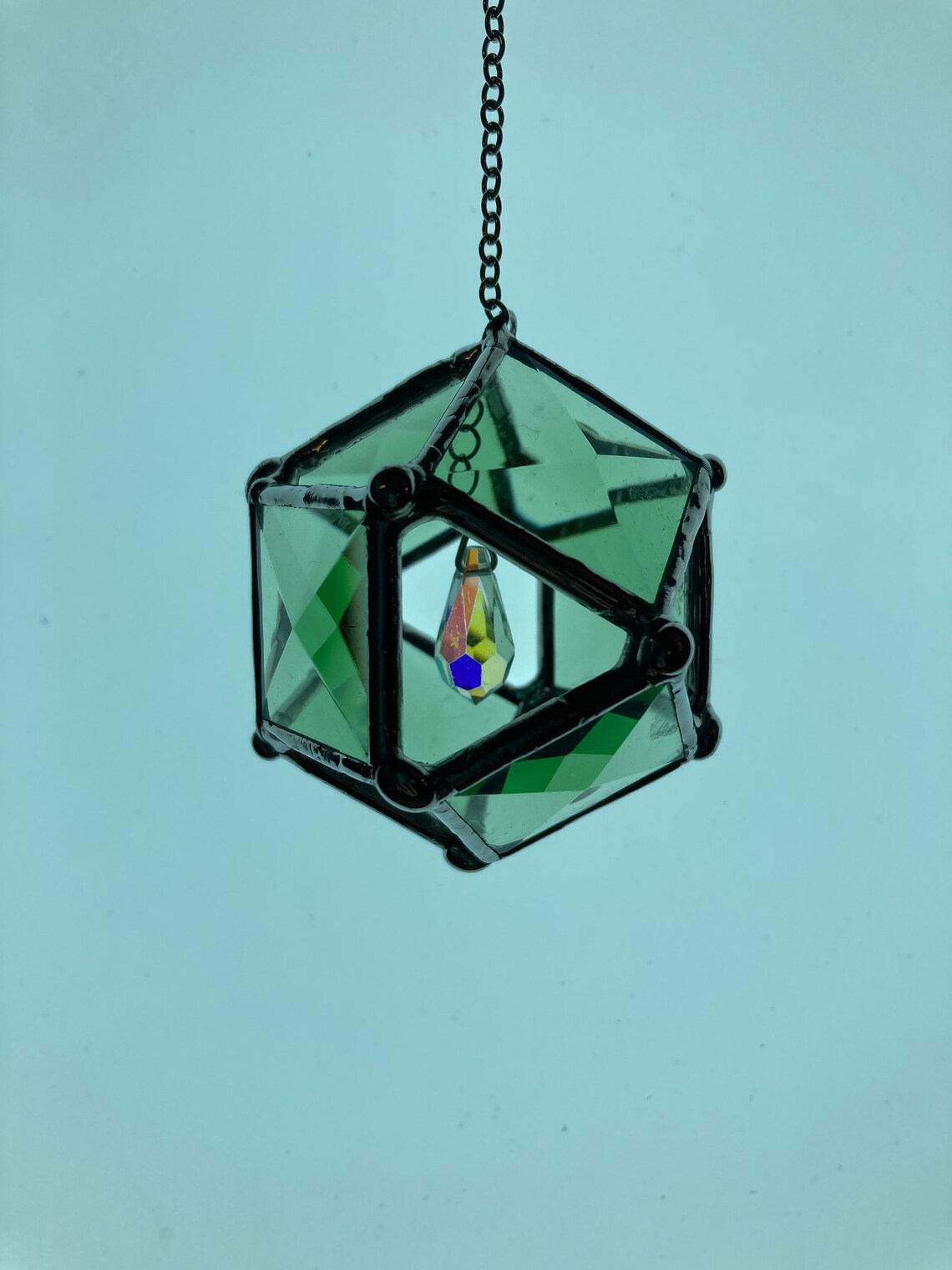 Stained Glass 3D Beveled Orb Suncatcher Etsy.de