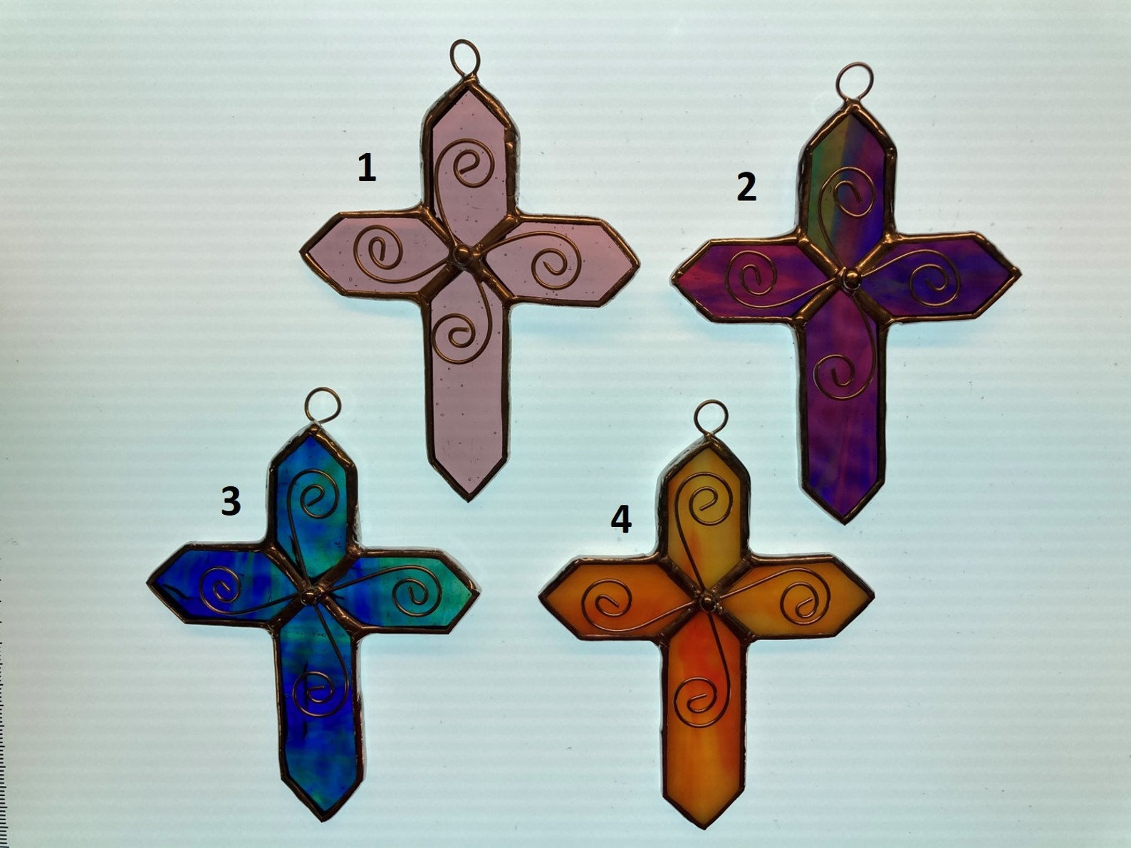 Stained Glass Cross 3 Etsy