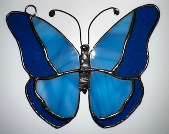 Stained Glass Swirly Butterfly Suncatcher