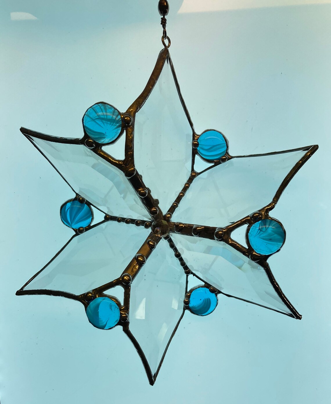 Stained Glass Beveled 3D Spinner Etsy