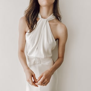 Ivory Halter Top Etsy UK