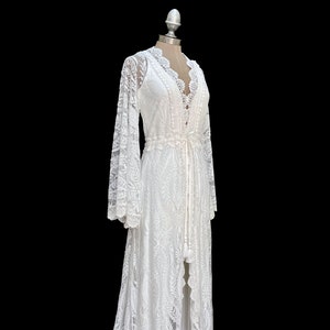 white kimono wedding dress