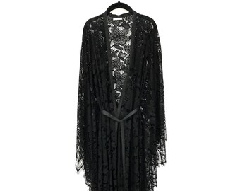 black lace kaftan