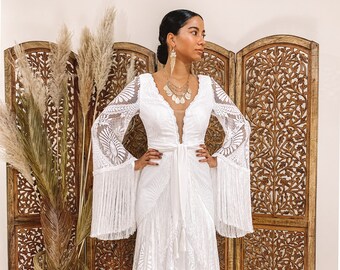 kimono style wedding dress