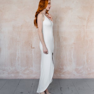 high low slip dress, for underneath wedding dress, slip bridal dress