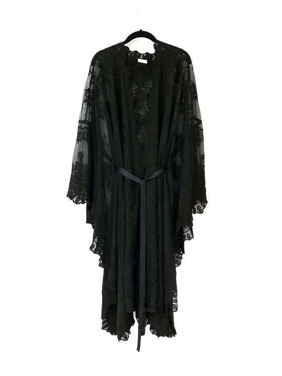 black lace kaftan