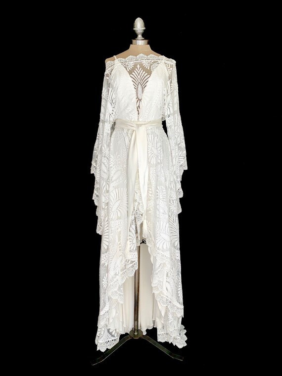 Wedding Dressboho Wedding Dress2 Piece Wedding Dresslace Etsy
