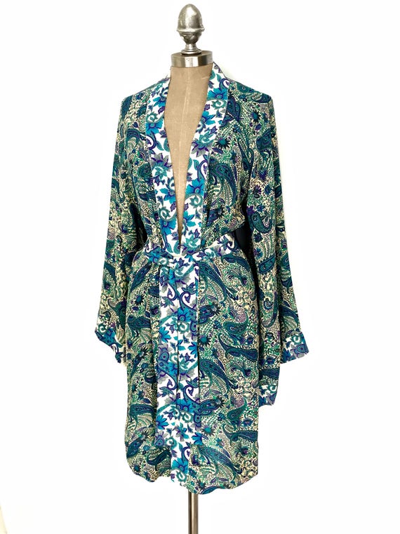 silk kimono gown