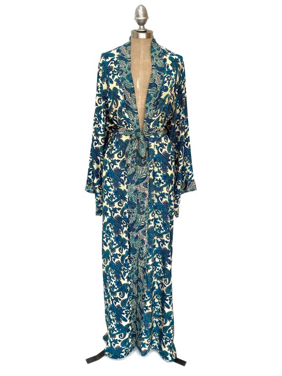 ankle length kimono robe