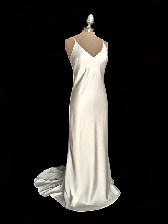 slip dress bridal