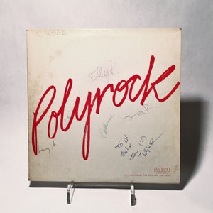 Polyrock LP Exceedingly Scarce Full Band Signed RCA Radio Promotional Record New Wave Synth 1980 image 1