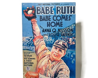 1993 Curtis Management Babe Ruth Movie Metal Poster Sign Baseball Hollywood Movie