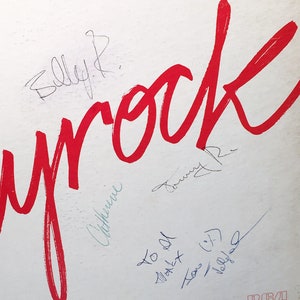 Polyrock LP Exceedingly Scarce Full Band Signed RCA Radio Promotional Record New Wave Synth 1980 image 2