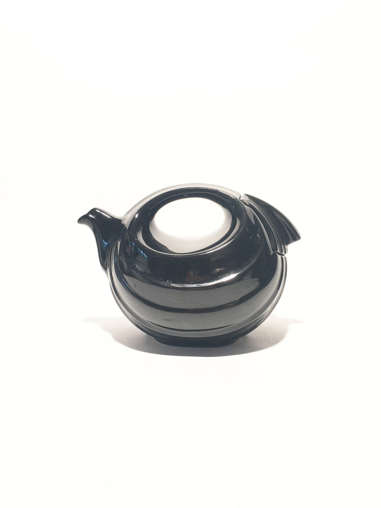 Vintage Art Deco HALL Rhythm Teapot in Black Etsy