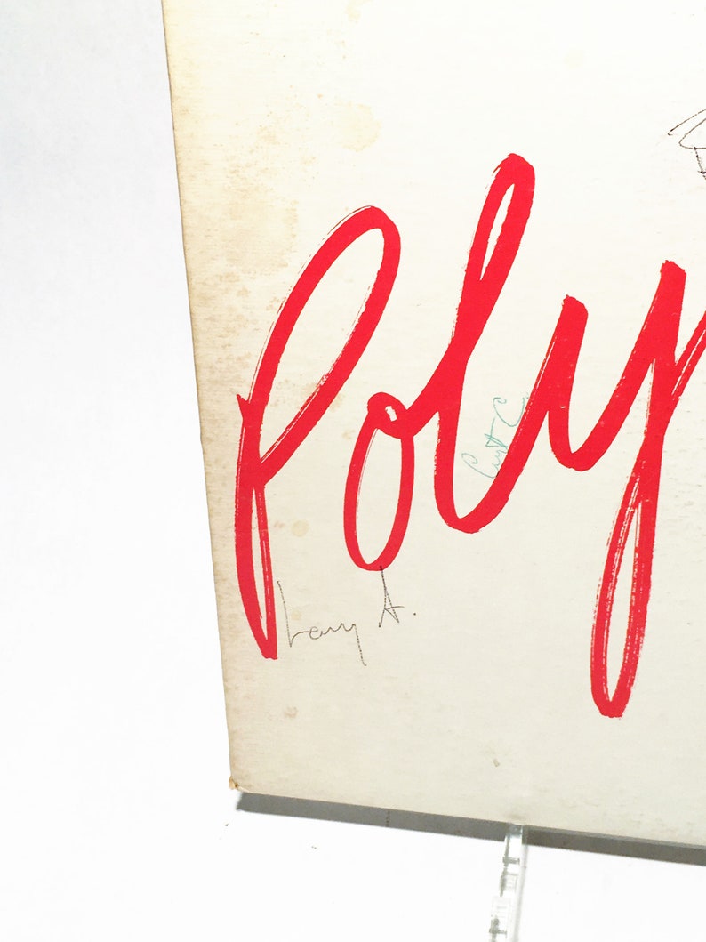 Polyrock LP Extremadamente Escaso Banda Completa Firmado RCA Radio Disco Promocional New Wave Synth 1980 imagen 3