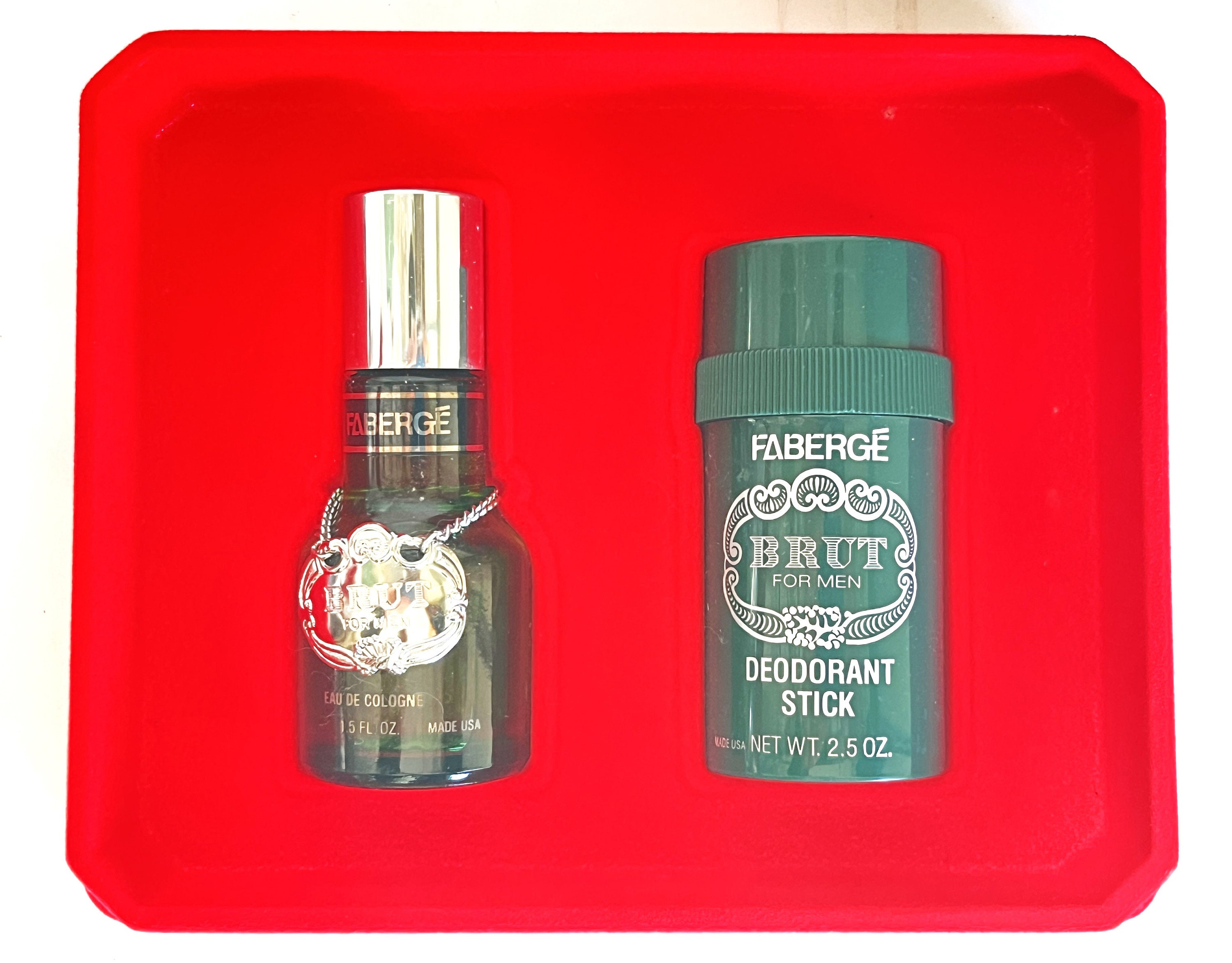 Deodorant Faberge Brut 33 Eau De Toilette NOS Vintage Faberge Brut