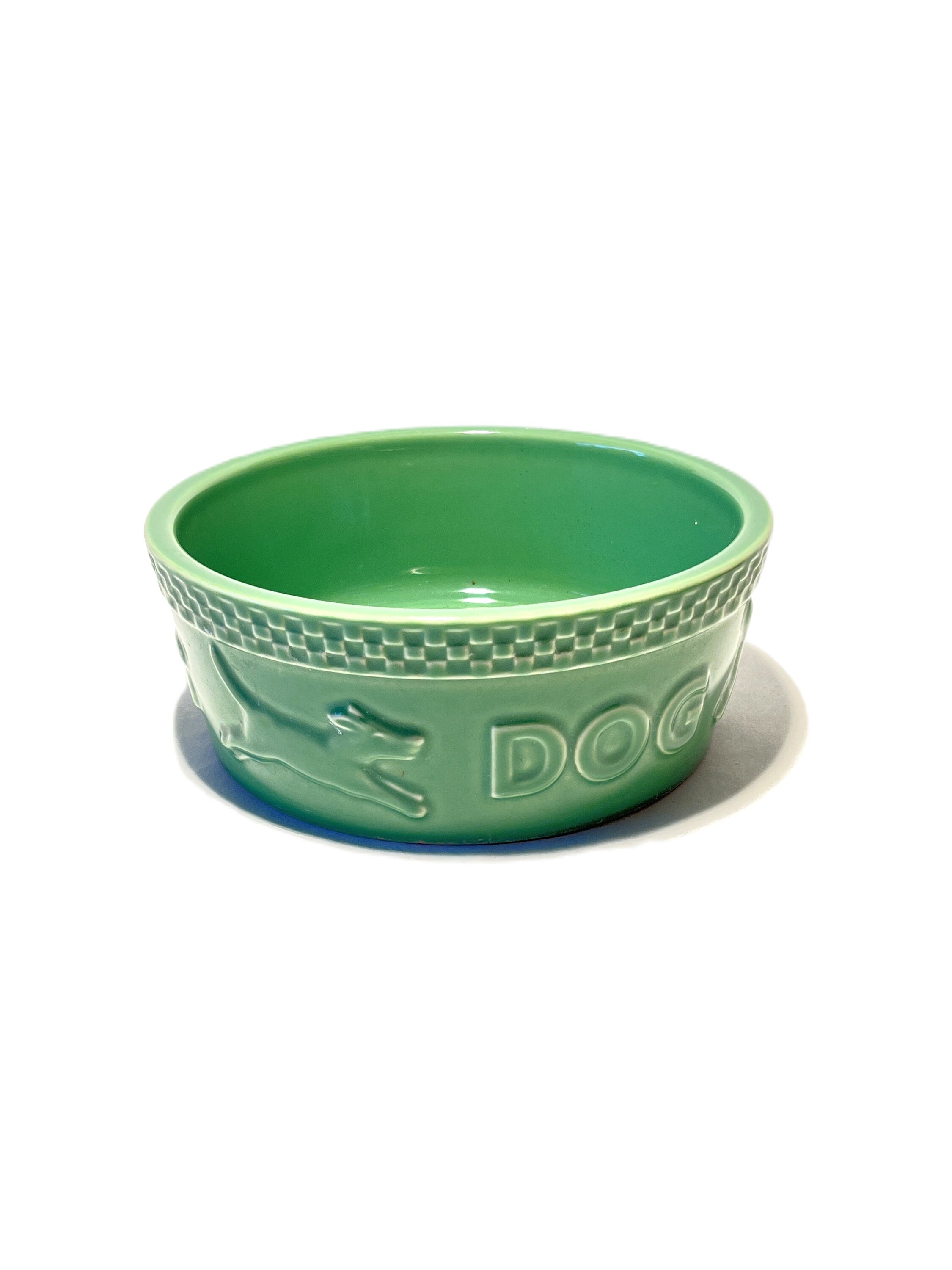 Longaberger Medium Green Mulligan Dog Bowl