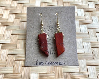 Transitions By Truth | Red Jasper Earrings