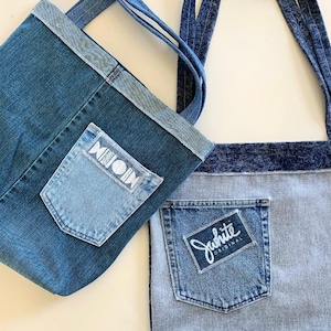 Upcycled Denim Jwhite Tote
