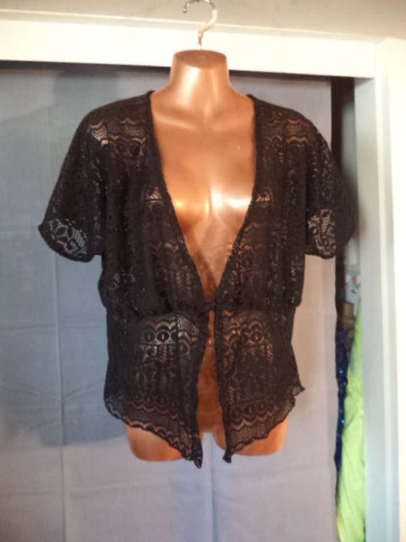 black lace kaftan