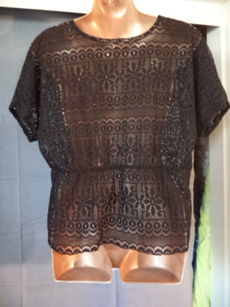 black lace kaftan