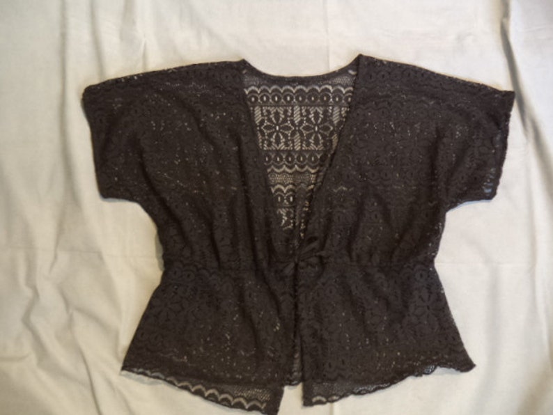 black lace kaftan