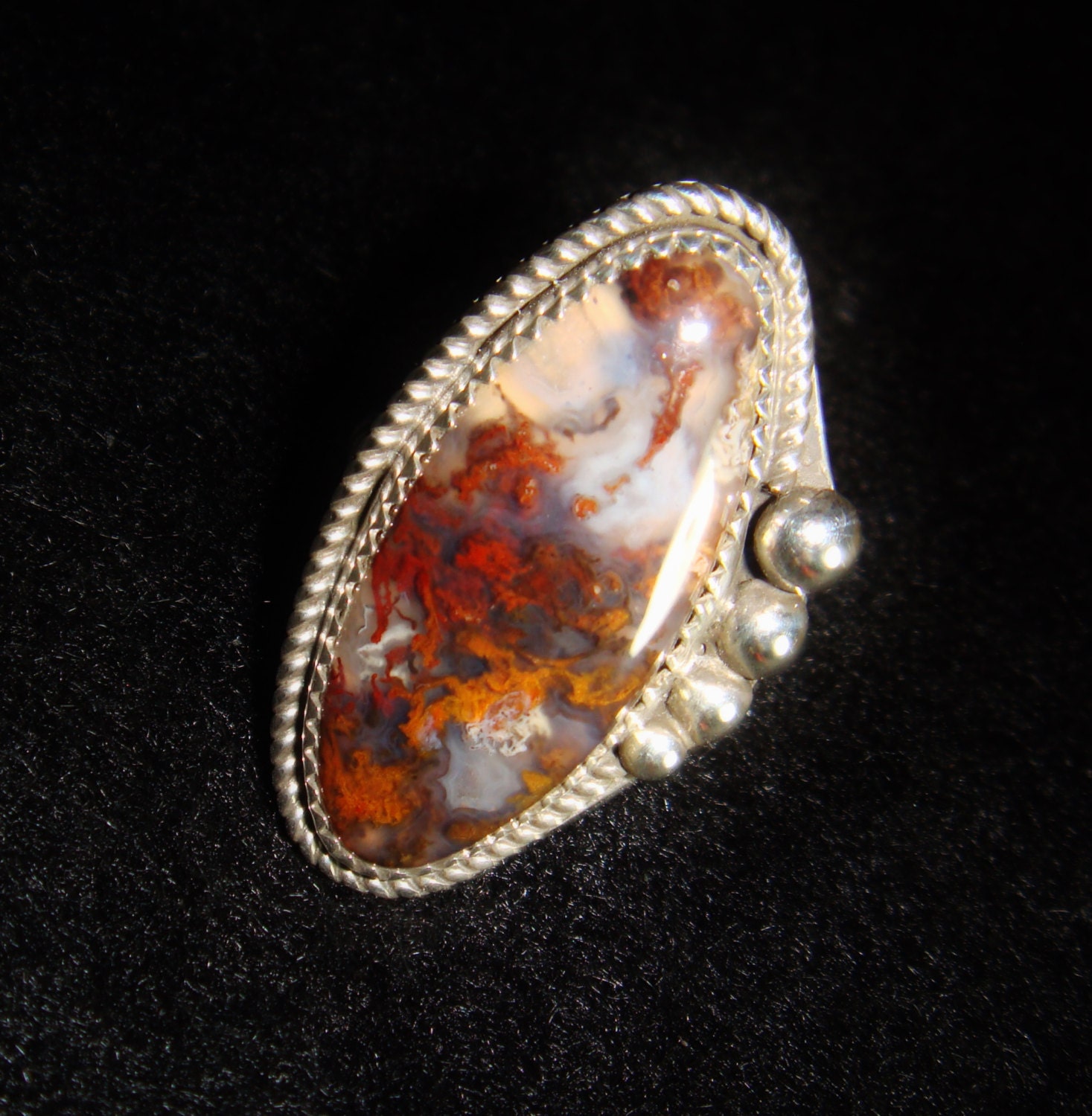Moss Agate Ring