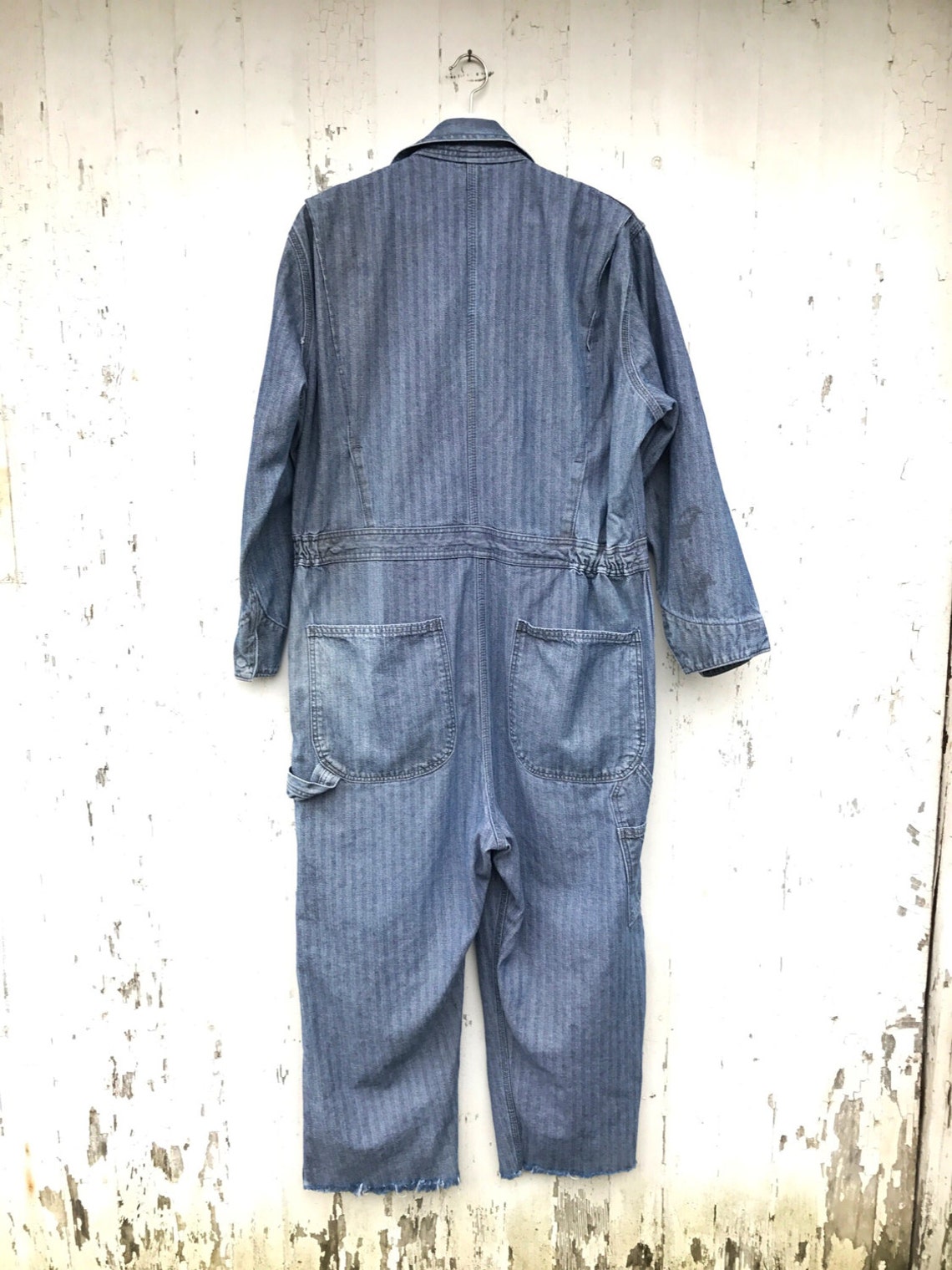 Denim Mechanic Coveralls Big Mac Jumpsuit Workwear Herringbone Etsy