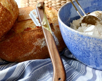 Black Walnut Dough Slasher (Includes 5 double edged blades)