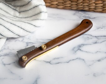 Left Hand Version Black Walnut Dough Slasher