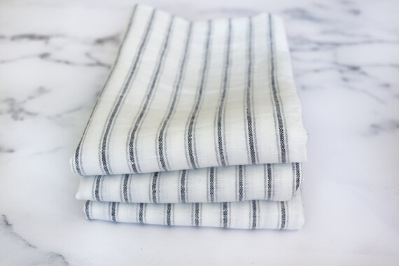 Organic Linen Tea Towels - Light Neutrals Set of 3