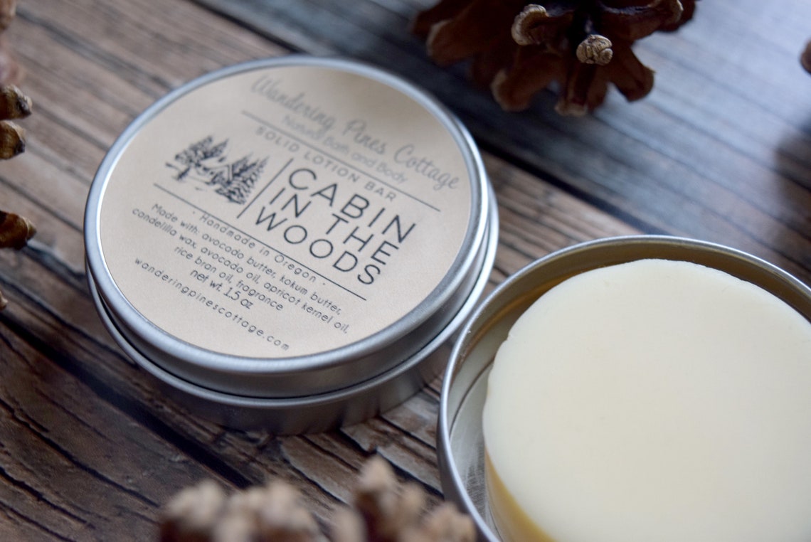 Lotion Bar for Men Dry Skin Salve Solid Lotion Tin Solid Etsy