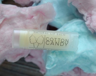 Cotton Candy Flavored Lip Balm, Vegan lip balm,  Lip Balm Flavor