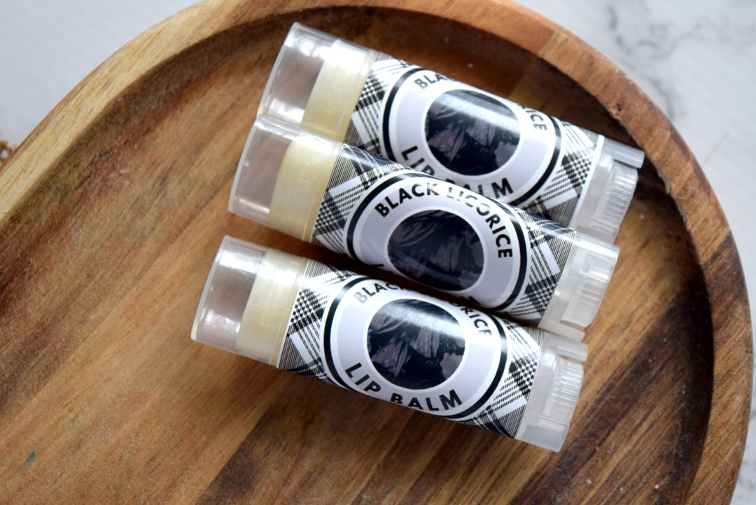 Black Licorice Lip Balm Handmade Lip Balm Lip Moisturizer Etsy