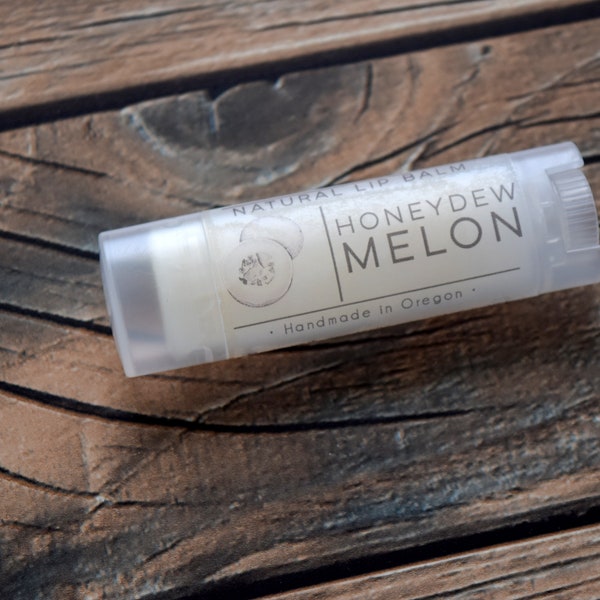 Honeydew Melon Flavor, Vegan Lip Balm, Handmade Lip Balm, Fruity Lip Balm