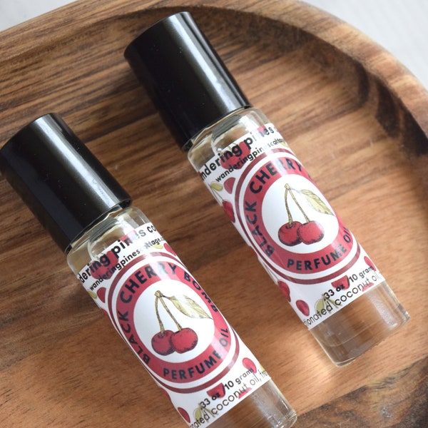 Black Cherry Bomb Roll on Perfume Oil, Roller Ball, Fruity Fragrance Perfume