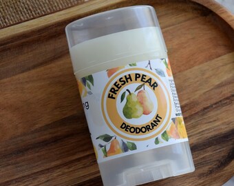 Fresh Pear Deodorant, Odor fighting effective deodorant, Aluminum Free Deodorant Stick, Fruity Deodorant