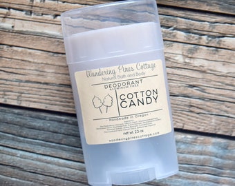 Cotton Candy Aluminum Free Deodorant, Odor fighting, Teen Deodorant, Bath and Body, Personal Care