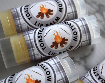 Toasted Marshmallow Lip Balm, Vegan Lip Balm, Chapped Lips, Lip Moisturizer
