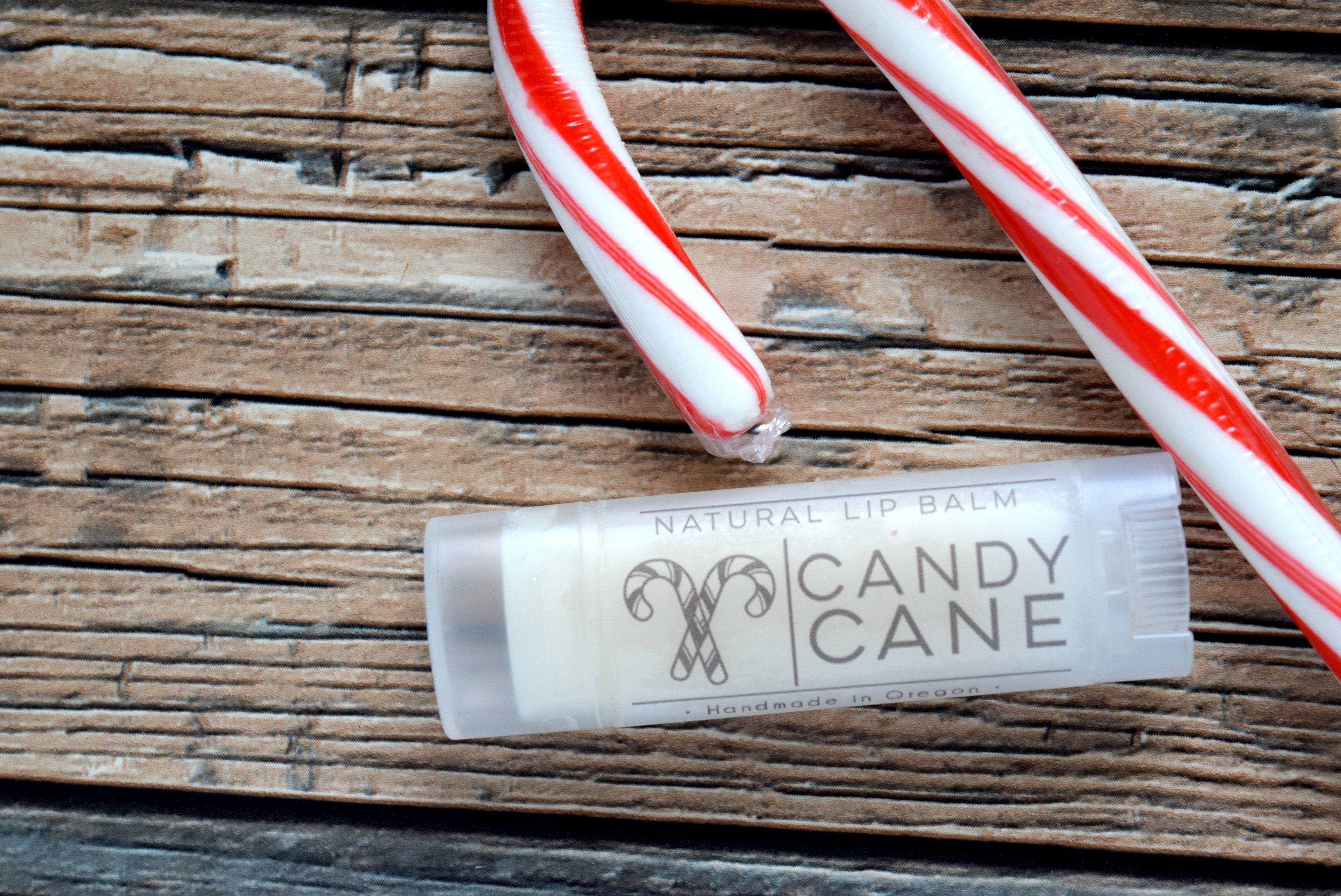 Candy Cane All Natural Lip Balm Vegan Lip Balm Christmas Lip Etsy