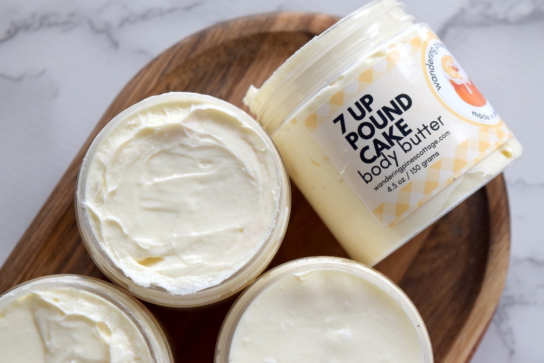 7 up Pound Cake Body Butter, Lotion With Shea Butter, Hand and Body