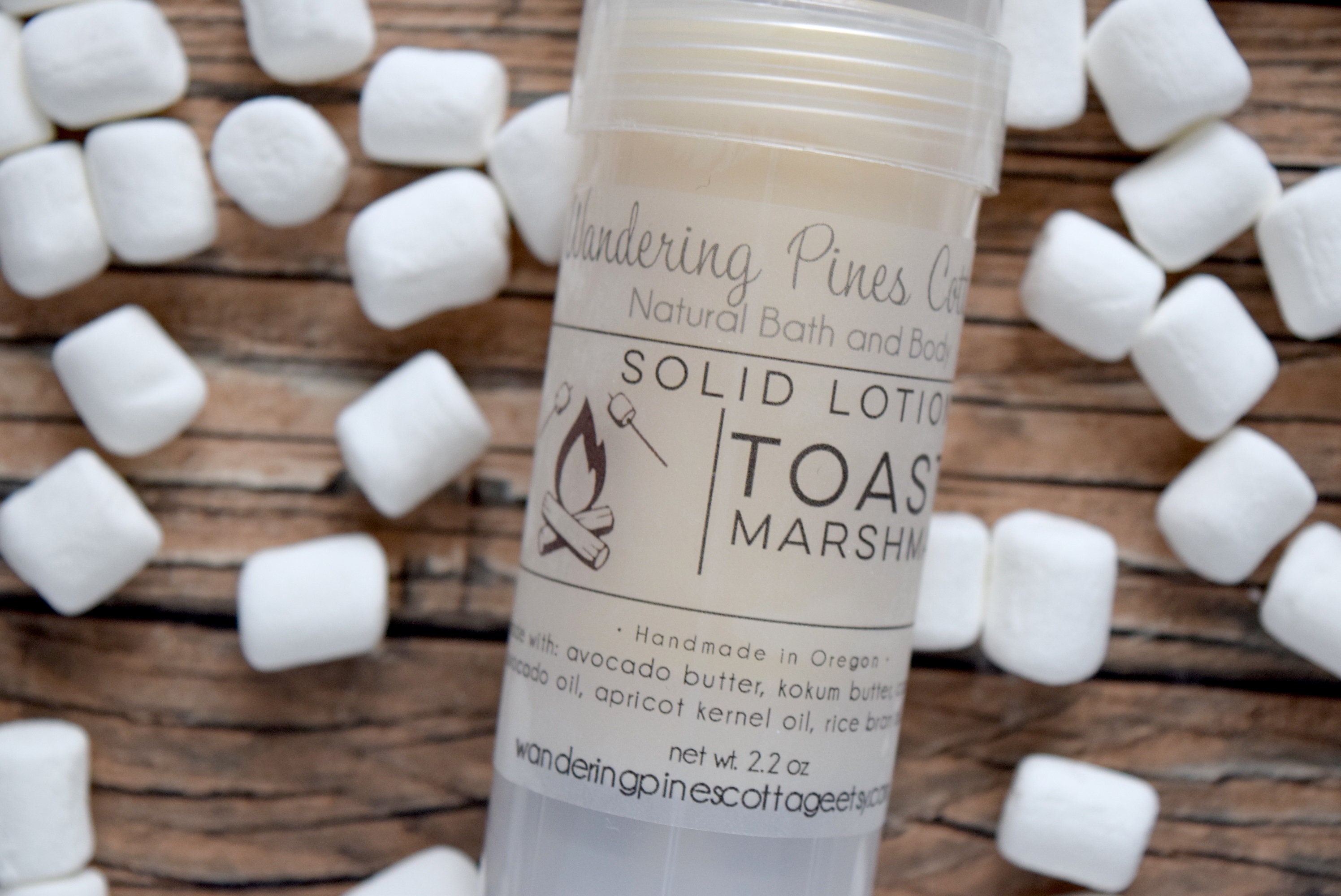 Toasted Marshmallow Solid Lotion Bar Bath and Body Solid Etsy